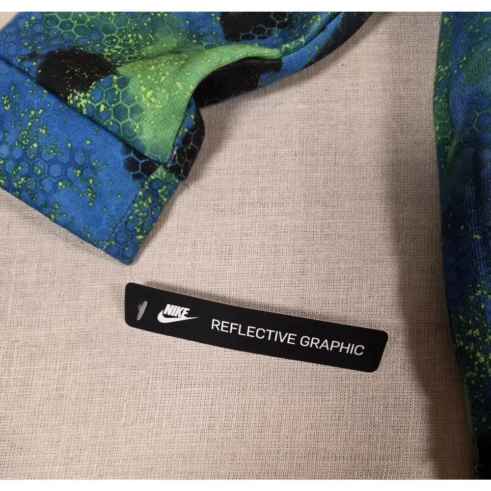 NWT‎ NIKE Futura Kids Hoodie 18 Months Black /Laser Blue
